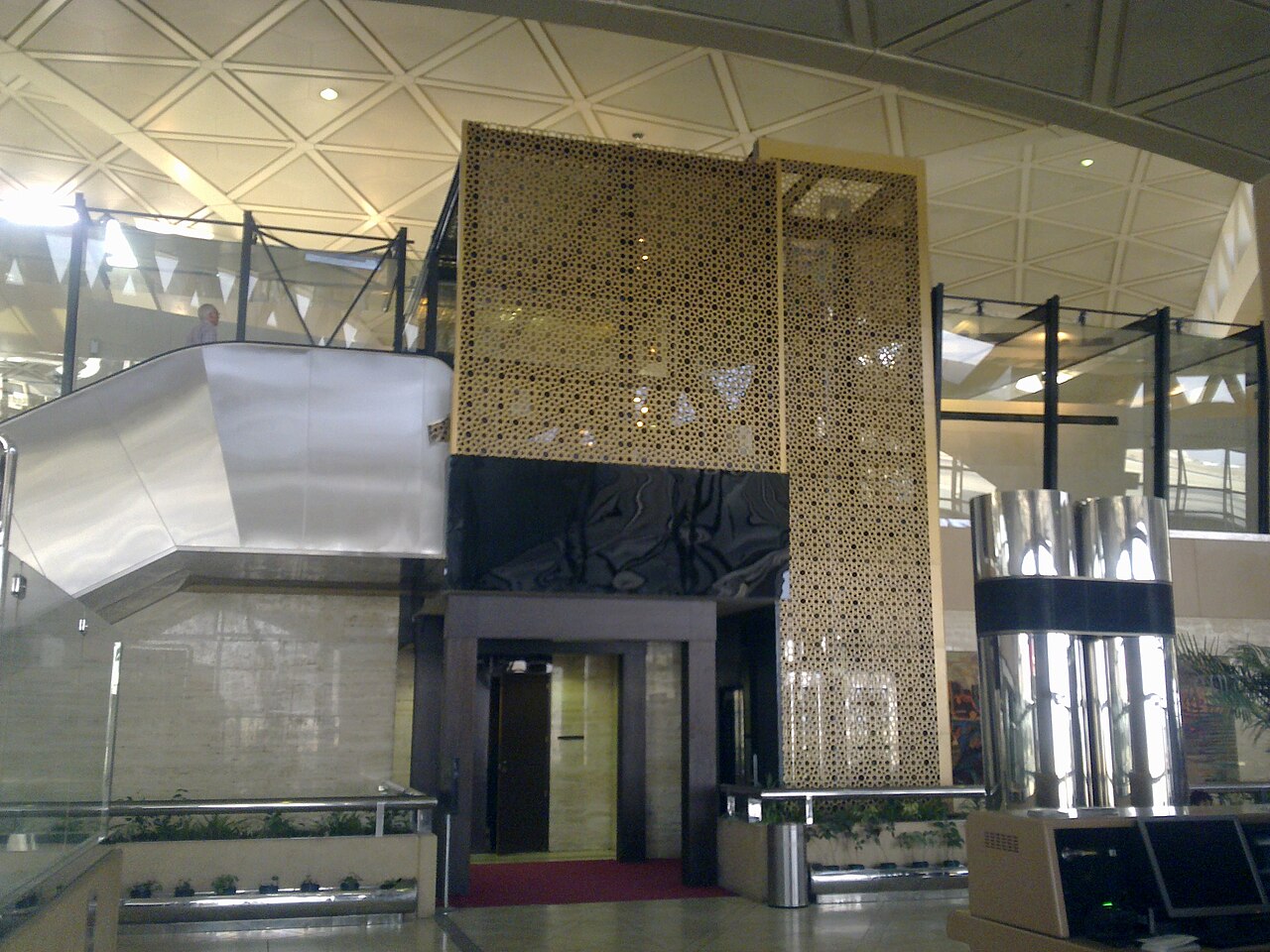 Interior of the passenger terminal at Riyadh's King Khalid International Airport